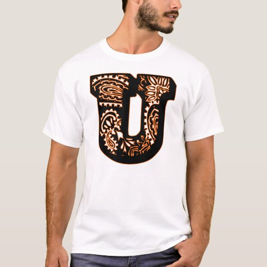 Paisley Monogram - U T-shirt (Voorkant)