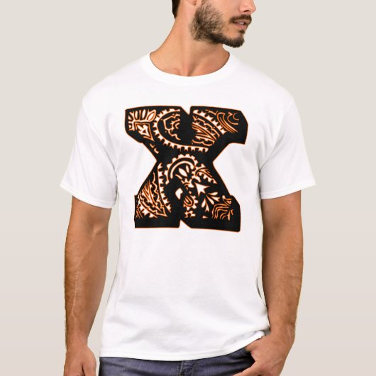 Paisley Monogram - X T-shirt (Voorkant)