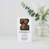 Paisley Monogram - Z Visitekaartje (Staand voorkant)