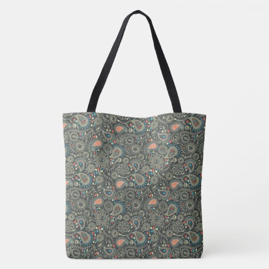  Paisley Monogrammed Canvas tas (Achterkant)