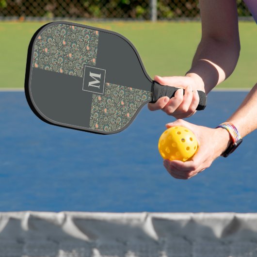 Paisley Monogrammed Pickleball Paddle (Insitu)
