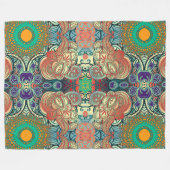Paisley Mosaic Pattern I + jouw ideeën Fleece Deken (Voorkant (Horizontaal))