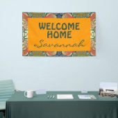 Paisley Mosaic Pattern I + jouw ideeën Spandoek (Beurs)