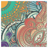 Paisley Mosaic Pattern I + jouw ideeën Stof (Close Up)
