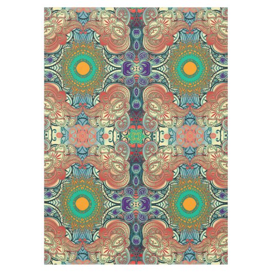 Paisley Mosaic Pattern I + jouw ideeën Tafelkleed (Voorkant)