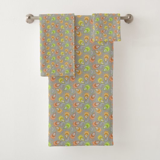 Paisley motief. bad handdoek (Insitu)