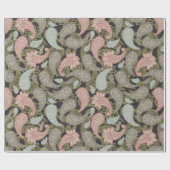 Paisley motief cadeaupapier (Vlak)