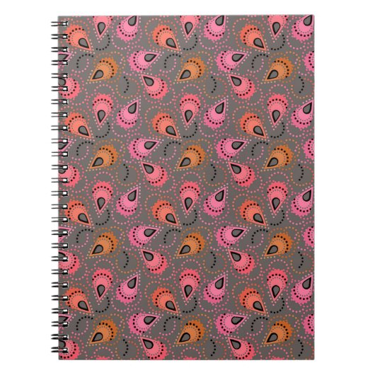 Paisley motief. notitieboek (Voorkant)