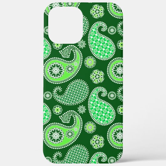 Paisley motief, Smaragd en Jade Groen Case-Mate iPhone Case (Achterkant)