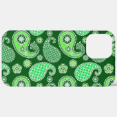 Paisley motief, Smaragd en Jade Groen Case-Mate iPhone Case (Achterkant (horizontaal))