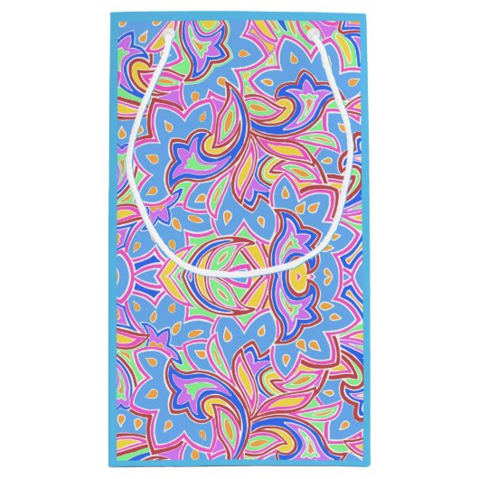 Paisley Multi-Personalized Klein Cadeauzakje (Achterkant)