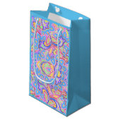 Paisley Multi-Personalized Klein Cadeauzakje (Voorkant Gekanteld)