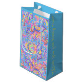 Paisley Multi-Personalized Klein Cadeauzakje (Achterkant Gekanteld)