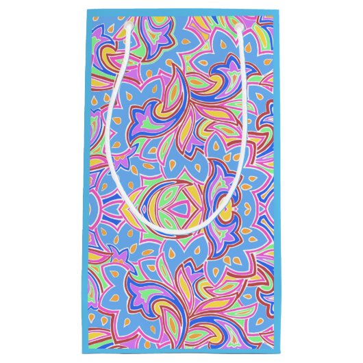 Paisley Multi-Personalized Klein Cadeauzakje (Voorkant)