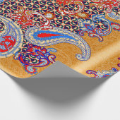 Paisley multicolor scarf-ontwerp cadeaupapier (Hoek)