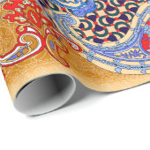 Paisley multicolor scarf-ontwerp cadeaupapier (Rol Hoek)