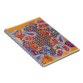 Paisley multicolor scarf-ontwerp notitieboek (Rechterzijde)