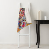 Paisley multicolor scarf-ontwerp sherpa deken (In situ)