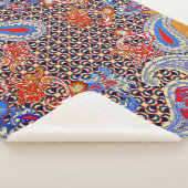 Paisley multicolor scarf-ontwerp sherpa deken (3/4)
