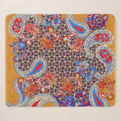 Paisley multicolor scarf-ontwerp sherpa deken (Voorkant (horizontaal))