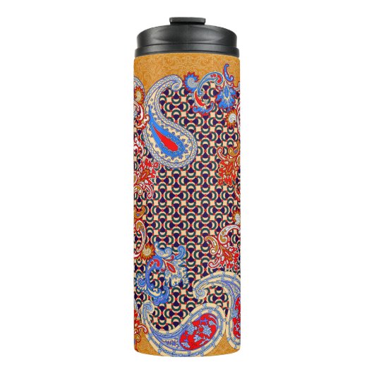 Paisley multicolor scarf-ontwerp thermosbeker (Voorkant)