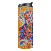 Paisley multicolor scarf-ontwerp thermosbeker (Gedraaid links)