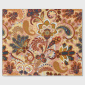 Paisley naadloos met bloemen in de indianese st cadeaupapier (Vlak)