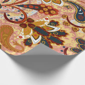 Paisley naadloos met bloemen in de indianese st cadeaupapier (Hoek)