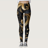Paisley naadloos patroon leggings (Voorkant)