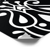 paisley naadloos patroon poster (Hoek)