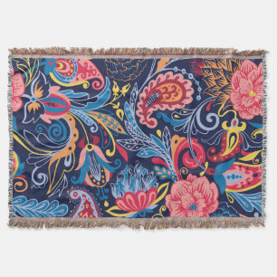 Paisley naadloos patroonontwerp Deken