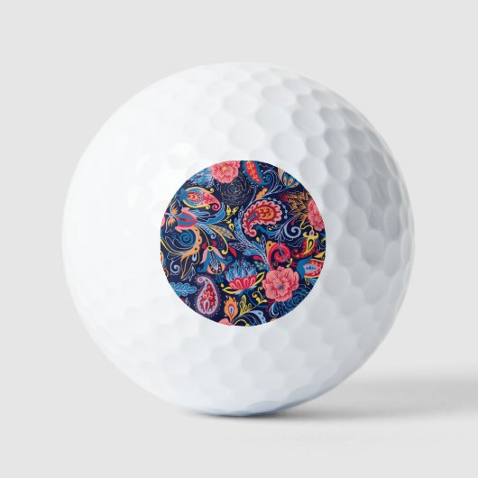 Paisley naadloos patroonontwerp Golfballen (Voorkant)