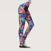 Paisley naadloos patroonontwerp Leggings (Rechts)