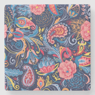 Paisley naadloos patroonontwerp Stenen Onderzetter