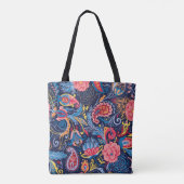 Paisley naadloos patroonontwerp Tote Bag (Achterkant)