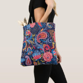 Paisley naadloos patroonontwerp Tote Bag (Dichtbij)