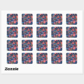 Paisley naadloos patroonontwerp Vierkante Sticker (Vel)