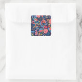 Paisley naadloos patroonontwerp Vierkante Sticker (Tas)