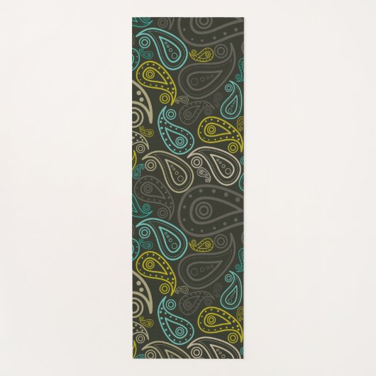 paisley naadloos yogamat (Voorkant)