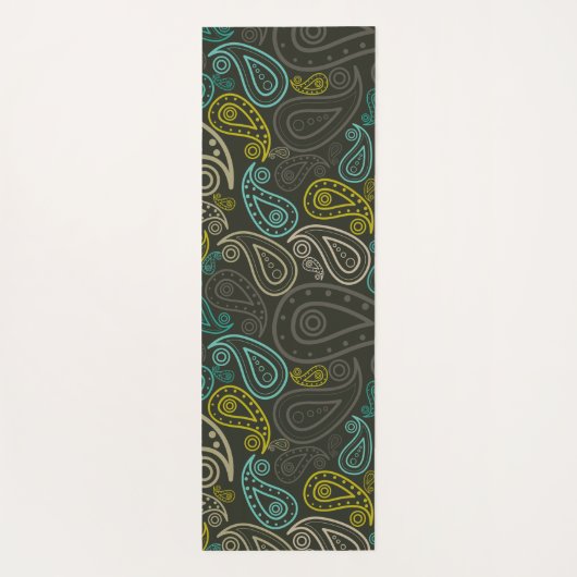 paisley naadloos yogamat (Achterkant)