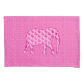 Paisley-olifant - ijsroze en fuchsia kussensloop (Voorkant)