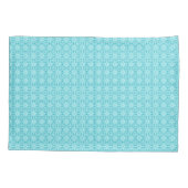 Paisley-olifant - turquoise en aqua kussensloop (Achterkant)