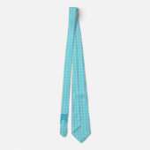 Paisley-olifant - turquoise en aqua stropdas (Achterkant)
