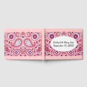  Paisley-ontwerp in Pinks Tear drups Flowers Gastenboek (Volledig)