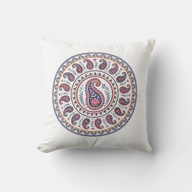 Paisley ontwerp kussen (Voorkant)