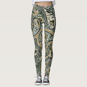 Paisley Oosters Etnisch, Naadloos. Leggings