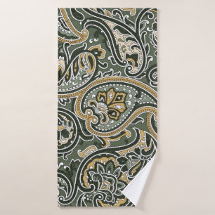 Paisley, oosterse etnisch Patroon, naadloos p Badhanddoek