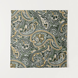  Paisley, oosterse etnisch Patroon, naadloos p Wandkleed