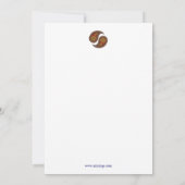 Paisley op Blauwgroen Indiaans patroon Bedankkaart (Achterkant)