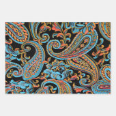  Paisley op drie kleuren Inpakpapier Vel (Voorkant 2)